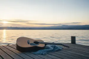 Sänger mit Gitarre vom Bodensee